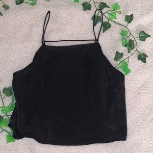 Black crop top